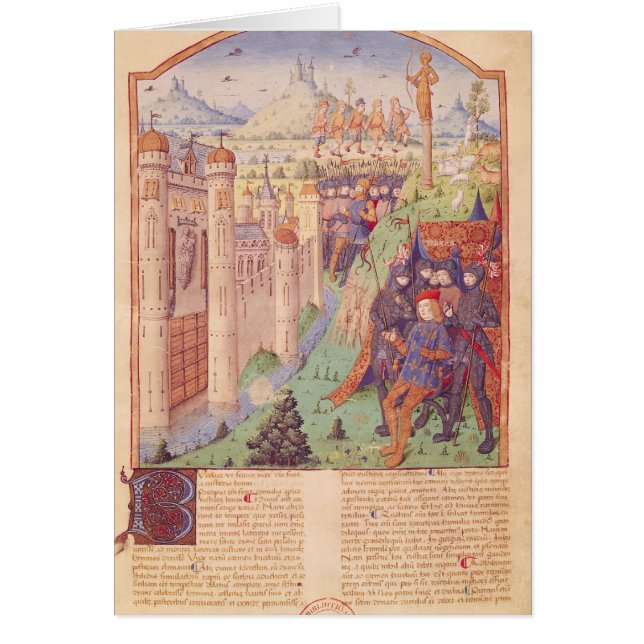 Arbetena av Virgil med kommentar vid Servius Hälsningskort (Framsidan)