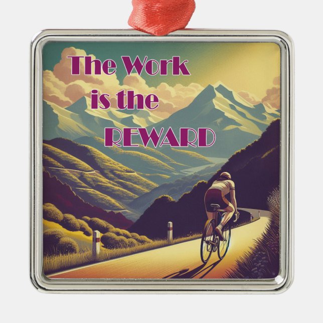 Arbetet är de bakåtsträvande kvinnornas cykliska b julgransprydnad metall (Framsidan)