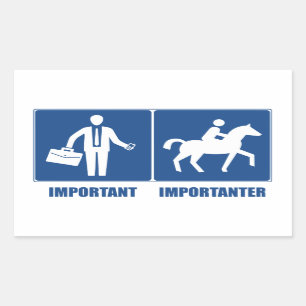 Arbetet är viktigt, är viktigt rektangulärt klistermärke