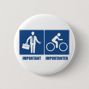 Arbetet är viktigt, cykling är viktigt knapp