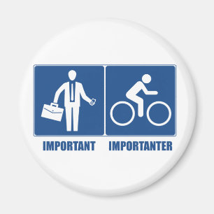 Arbetet är viktigt, cykling är viktigt magnet