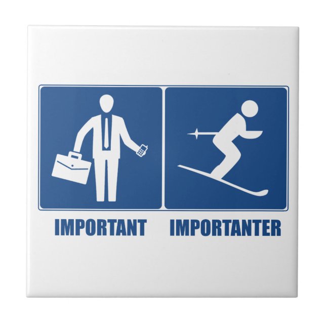 Arbetet är viktigt, det är viktigt att hoppas över kakelplatta (Framsidan)