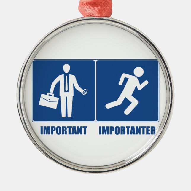 Arbetet är viktigt, det är viktigt att köra julgransprydnad metall (Framsidan)