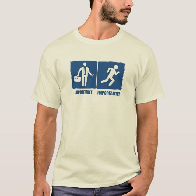 Arbetet är viktigt, det är viktigt att köra tee shirt (Framsida)
