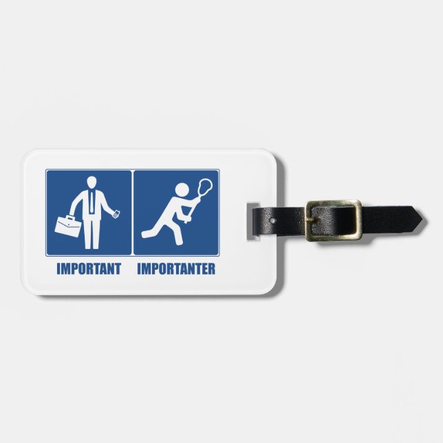 Arbetet är viktigt, Lacrosse är viktigt Bagagebricka (Horisontell Framsida)