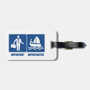 Arbetet är viktigt, sjöfarten är viktig bagagebricka