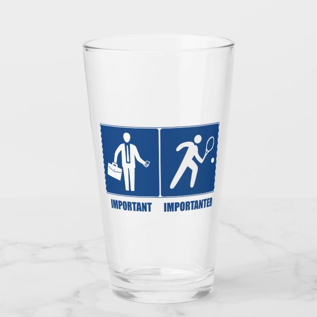 Arbetet är viktigt, Tennis är viktigt Glaskopp (Framsida)