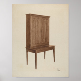 ARBETET AV ART Peter C. Ustinoff Desk c. 1940 Poster