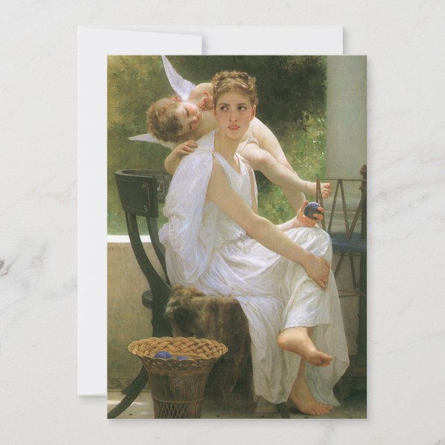 Arbetet avbrutet av Bouguereau, ängelporträtt (Framsida)