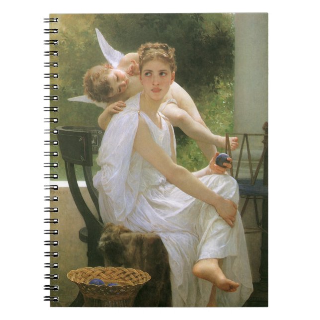 Arbetet avbrutet av Bouguereau, ängelporträtt Anteckningsbok (Framsidan)