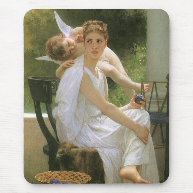 Arbetet avbrutet av Bouguereau, ängelporträtt Musmatta (Framsidan)