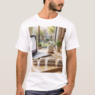 Arbetet Livsbalans Roliga Tärningar Kontorsdator M T Shirt