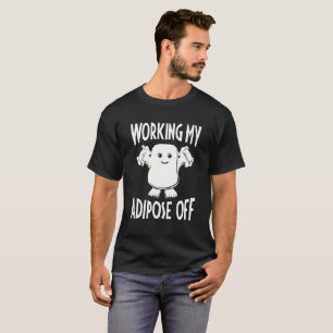 Arbetet mitt fett- övar av att bekläda kondition tee shirt
