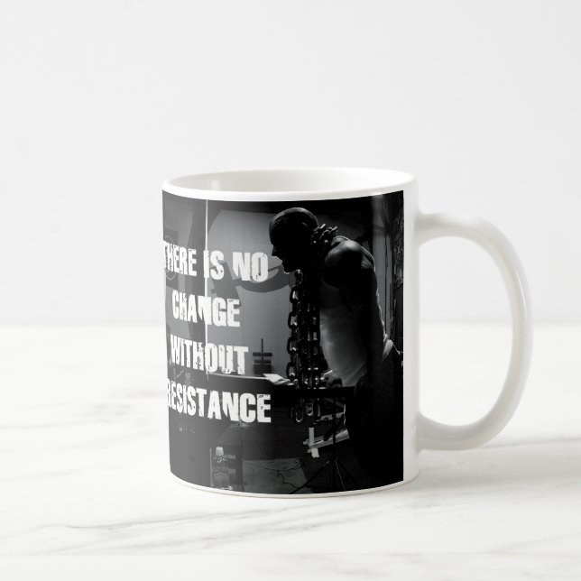 Arbetets motivation - förändring och motstånd kaffemugg (Höger)