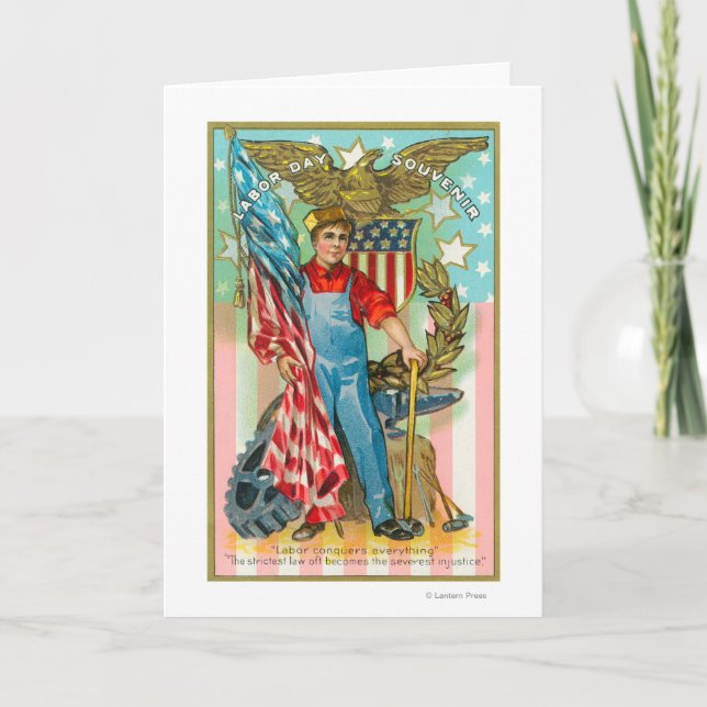 Arbets- dagsouvenir kort (Framsida)