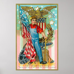 Arbets- dagsouvenir poster