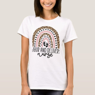 Arbets- och leveranssjuksköterska för regnbåge, L- T Shirt