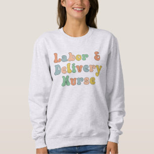 Arbets- och leveranssjuksköterska Groovy Retro T Shirt