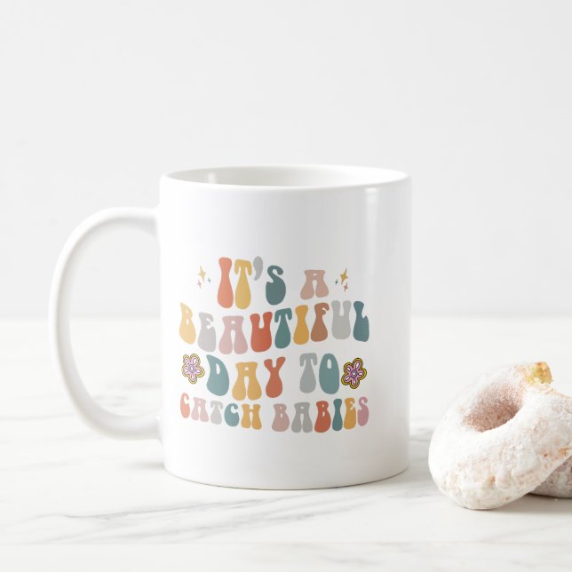 Arbets- och leveranssjuksköterska i Studenten Kaffemugg (Med munk)