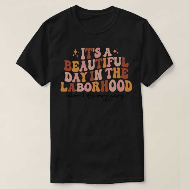 Arbets- och leveranssjuksköterska L och D Nurse 1 T Shirt (Design framsida)