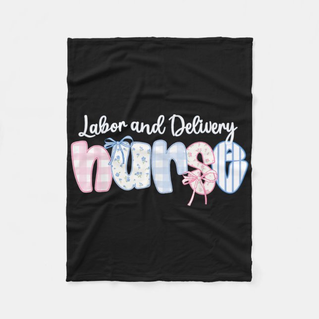 Arbets- och leveranssjuksköterska med livstid (coq fleecefilt (Framsidan)