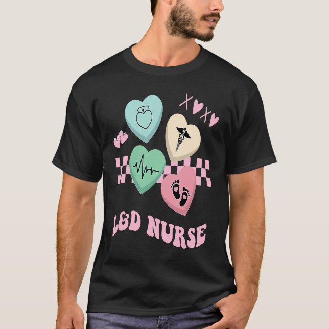 Arbets- och leveranssjuksköterska på Alla hjärtans T Shirt (Framsida)