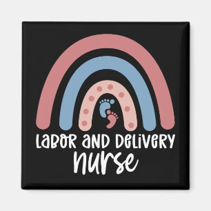 Arbets- och leveranssjuksköterska Rainbow Nurse-gå Magnet