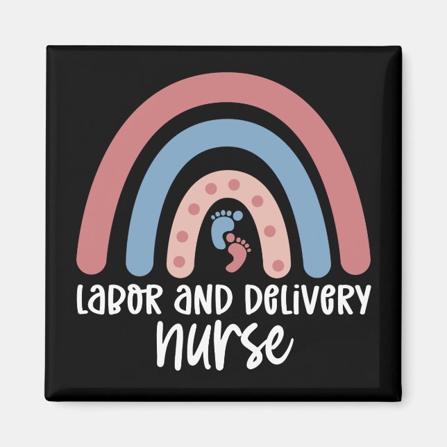 Arbets- och leveranssjuksköterska Rainbow Nurse-gå Magnet (Framsidan)