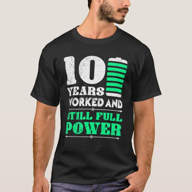 Arbetsårsdag 10 år Bolagsfirma 1 T Shirt (Framsida)