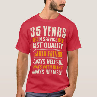 Arbetsårsdag 35 år i firman t shirt