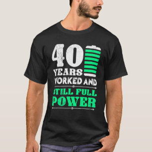 Arbetsårsdag 40 år - firmanamn t shirt