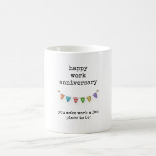 Arbetsårsdag, arbetare, vän, Chef, arbetsplats Mug Kaffemugg