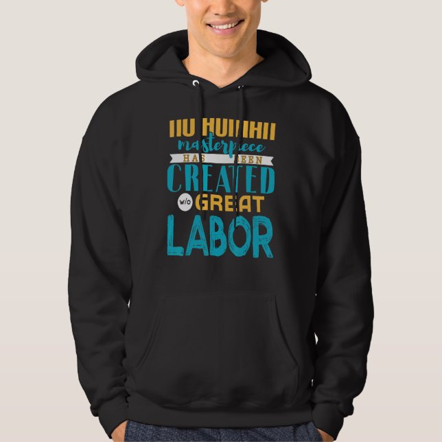 Arbetsdag 2 hoodie (Framsida)