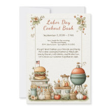 Arbetsdag BBQ Red White och Blue