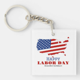 Arbetsdag i Elegant med USA flagga