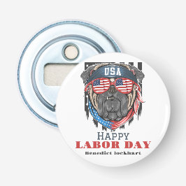 Arbetsdag i Elegant med USA flagga T-Shirt Flasköppnare