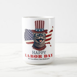 Arbetsdag i Elegant med USA flagga T-Shirt Kaffemugg