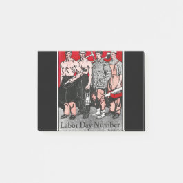 Arbetsdag nummer av Edward Penfield Post-it Block