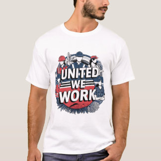 Arbetsdag T-Shirt | Patriotic Workers design