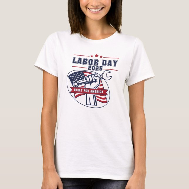 Arbetsdagen 2025 USA:s första dag T Shirt (Framsida)