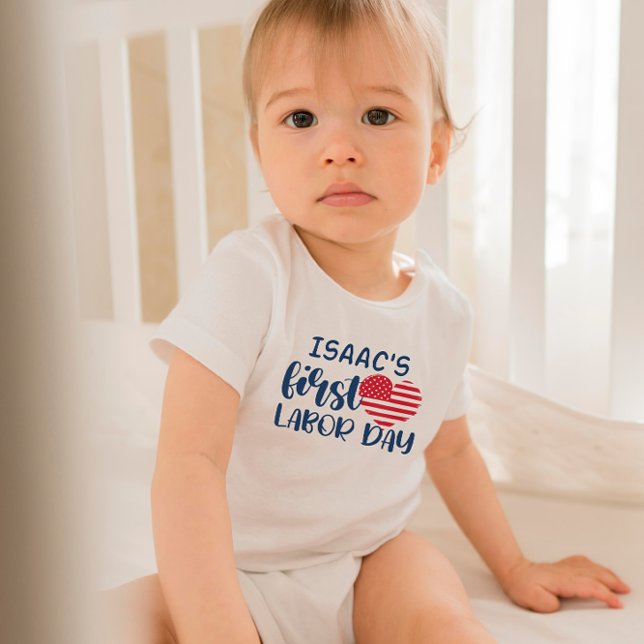 Arbetsdagen Baby 1:a arbetsdagen Anpassade T Shirt (Skapare uppladdad)
