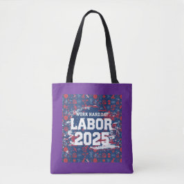 Arbetsdagen Gift Tote Bag - Patriotic Women's Stil Tygkasse