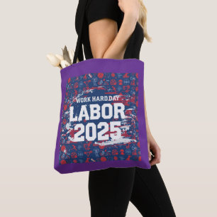 Arbetsdagen Gift Tote Bag - Patriotic Women's Stil Tygkasse