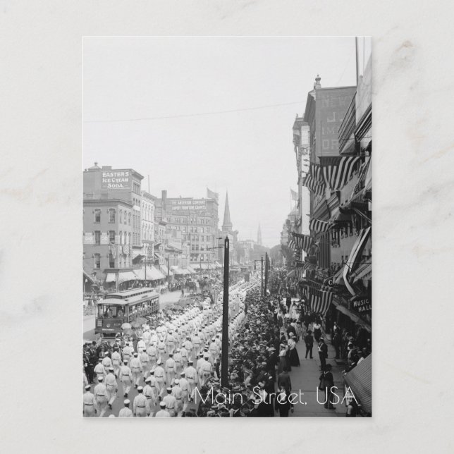 Arbetsdagen Parad Vykort (Framsida)