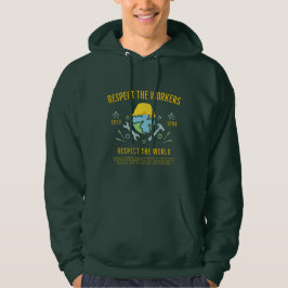 Arbetsdagen respekterar de anställdas respekt för  hoodie