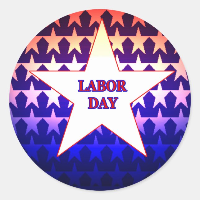 Arbetsdagen Runt Klistermärke (Framsida)