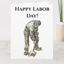 Arbetsdagen Van Gogh Working Man Teckning Kort