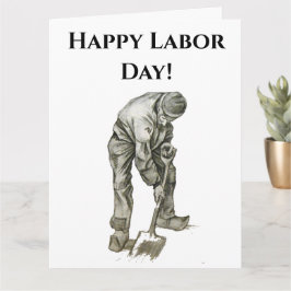 Arbetsdagen Van Gogh Working Man Teckning Kort