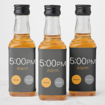 Arbetsdagslarm om Mini Liquor Flaska