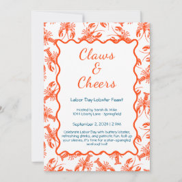 Arbetsdagslobsterbräddning - Patriotic Seaf Inbjudningar